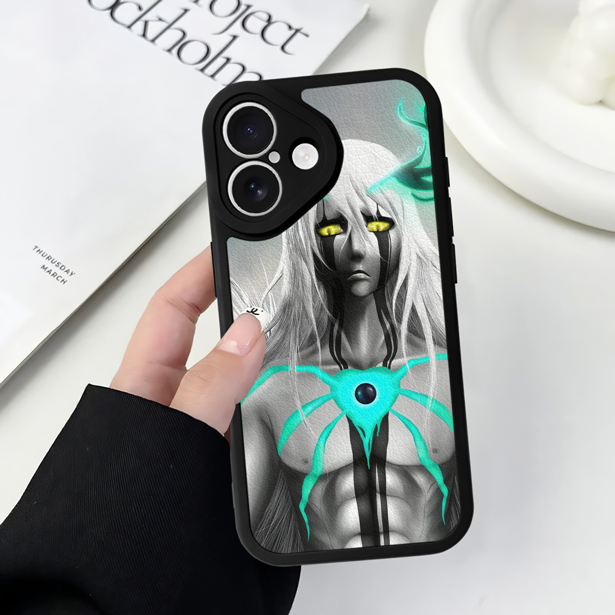 （画像用） ブリーチ BLEACH 【iPhone 16シリーズ対応】シリコンスマホケース（レザー調） 材質：シリコン